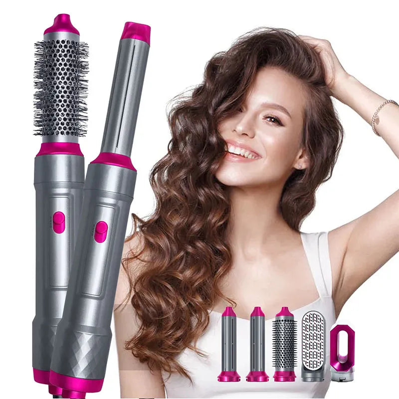 Hairoola AirNova™ 5-in-1 Hot Air Styler – Curl, Straighten, Dry & Volumize