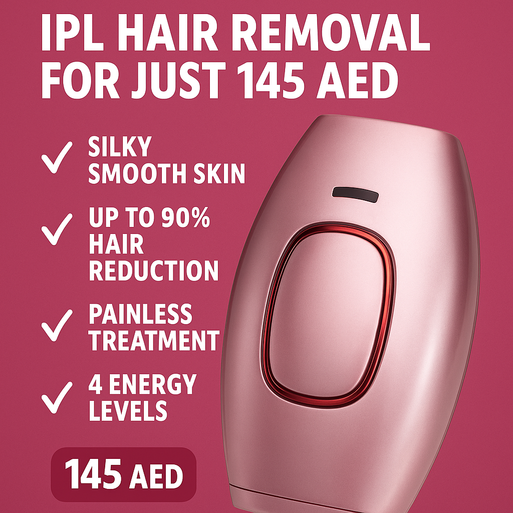 DermoPulse™ – Permanent IPL Laser Hair Remover for Silky Smooth Skin