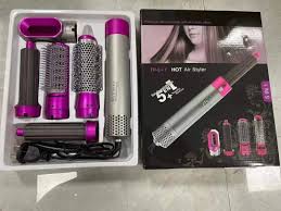 Hairoola AirNova™ 5-in-1 Hot Air Styler – Curl, Straighten, Dry & Volumize