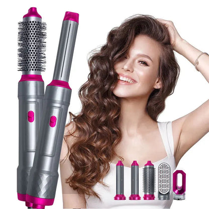 Hairoola AirNova™ 5-in-1 Hot Air Styler – Curl, Straighten, Dry & Volumize