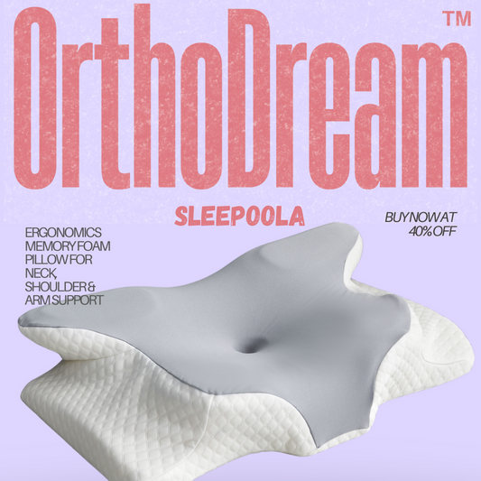 Sleepoola OrthoLife™ Orthopedic Memory Foam Pillow