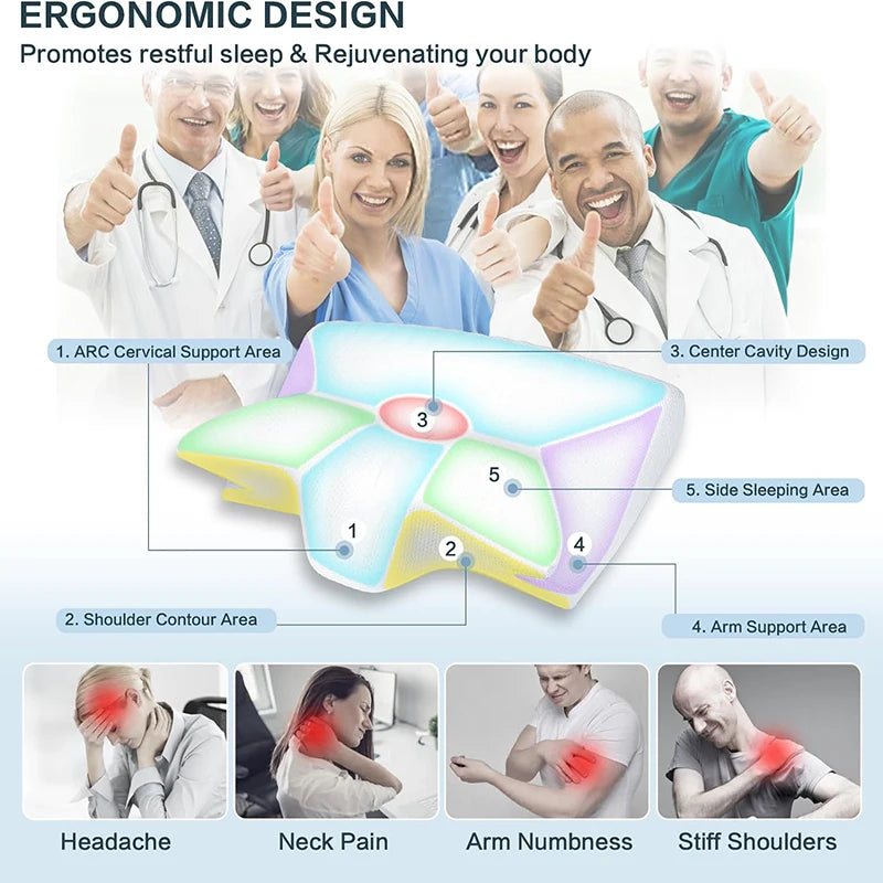Sleepoola OrthoLife™ Orthopedic Memory Foam Pillow